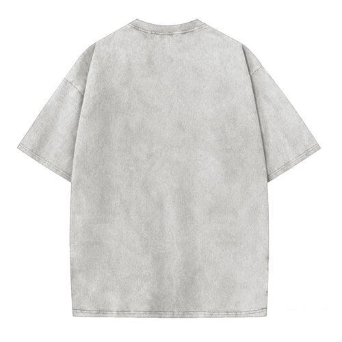Japanese Graphic Gamer Frog Acid Washed T-Shirt